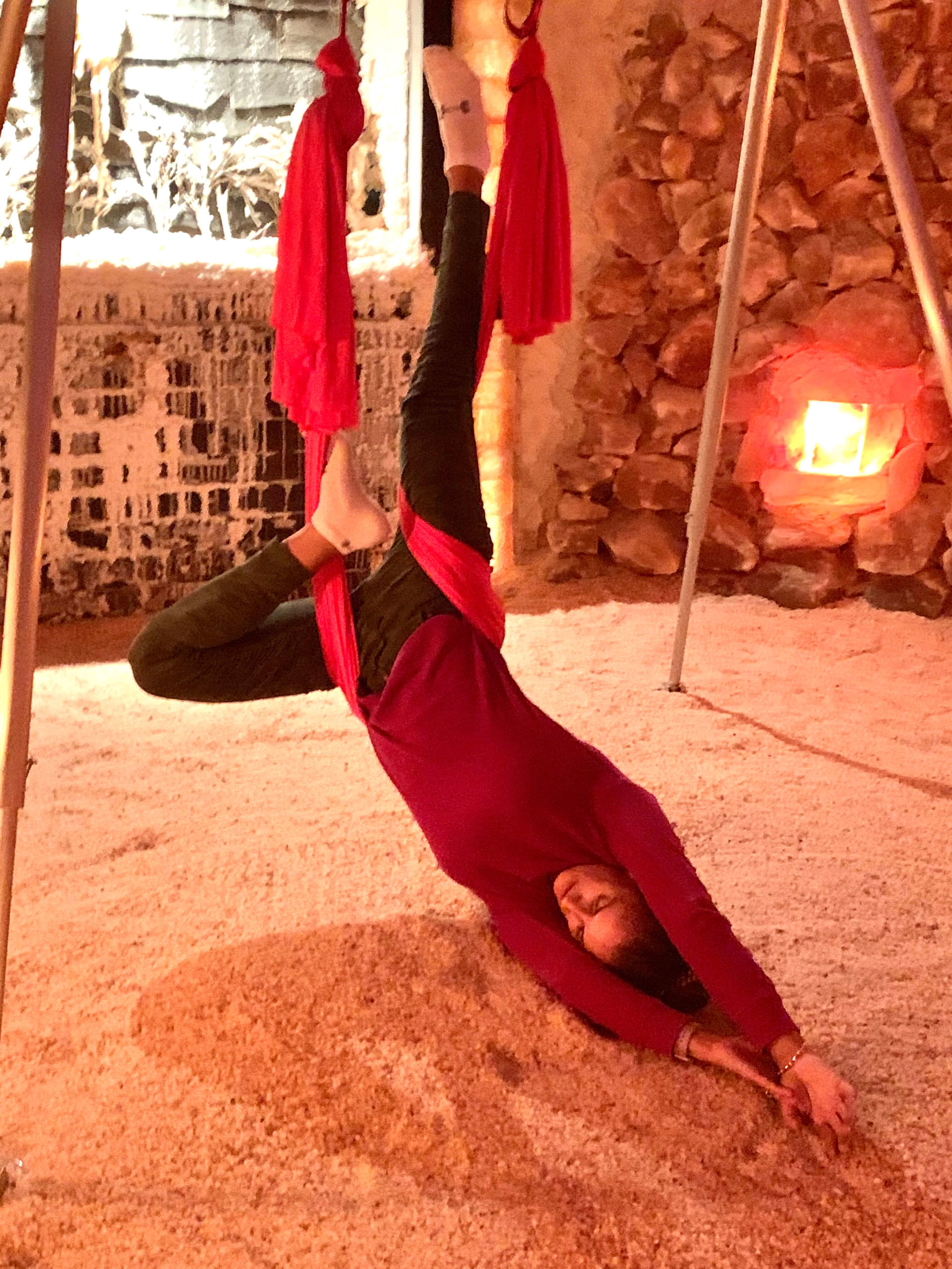 Lo Vega aerial restorative yoga hammock 